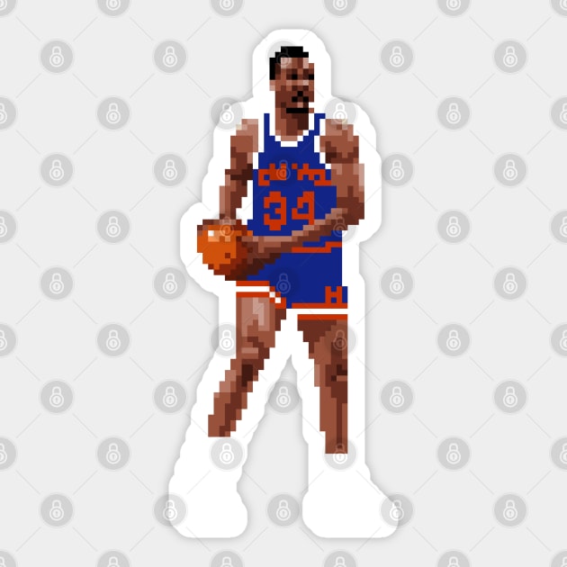 Charles Oakley Pixel Dribble Sticker by qiangdade